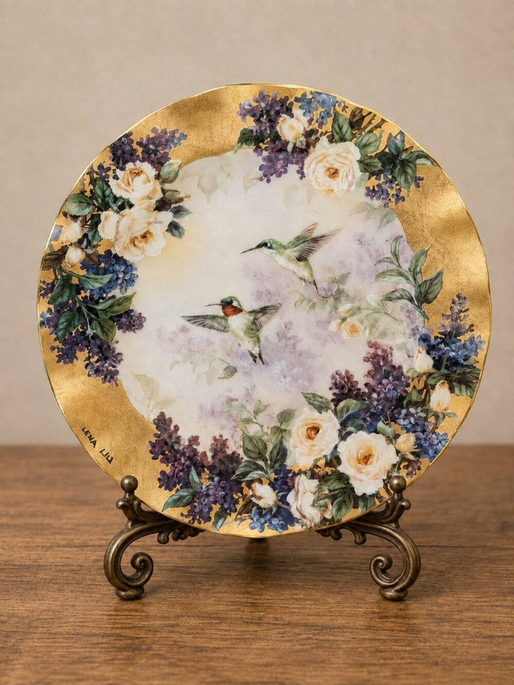 Lena Liu "Crown Jewels" 1997 Plate Bradford Exchange w/ Orig. Foam Box